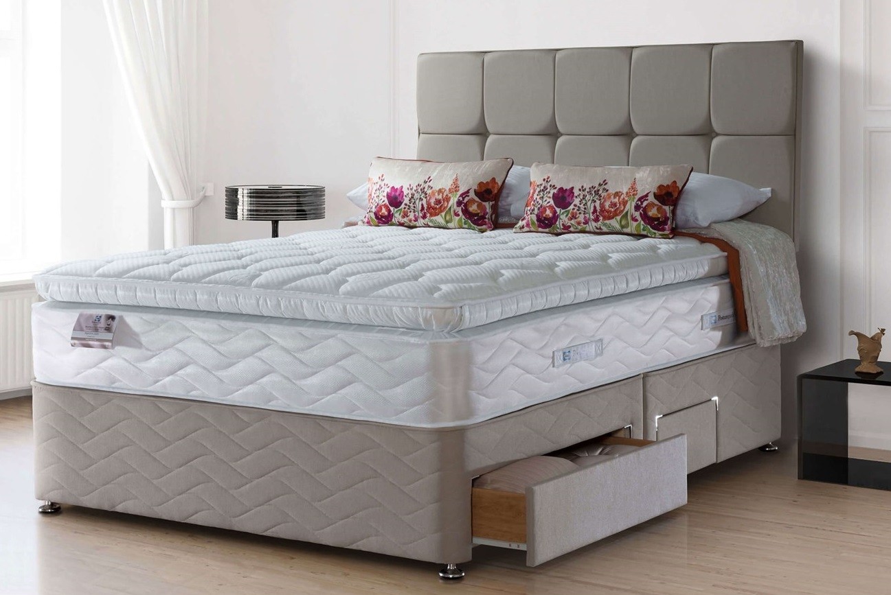 divan double bed memory foam mattress