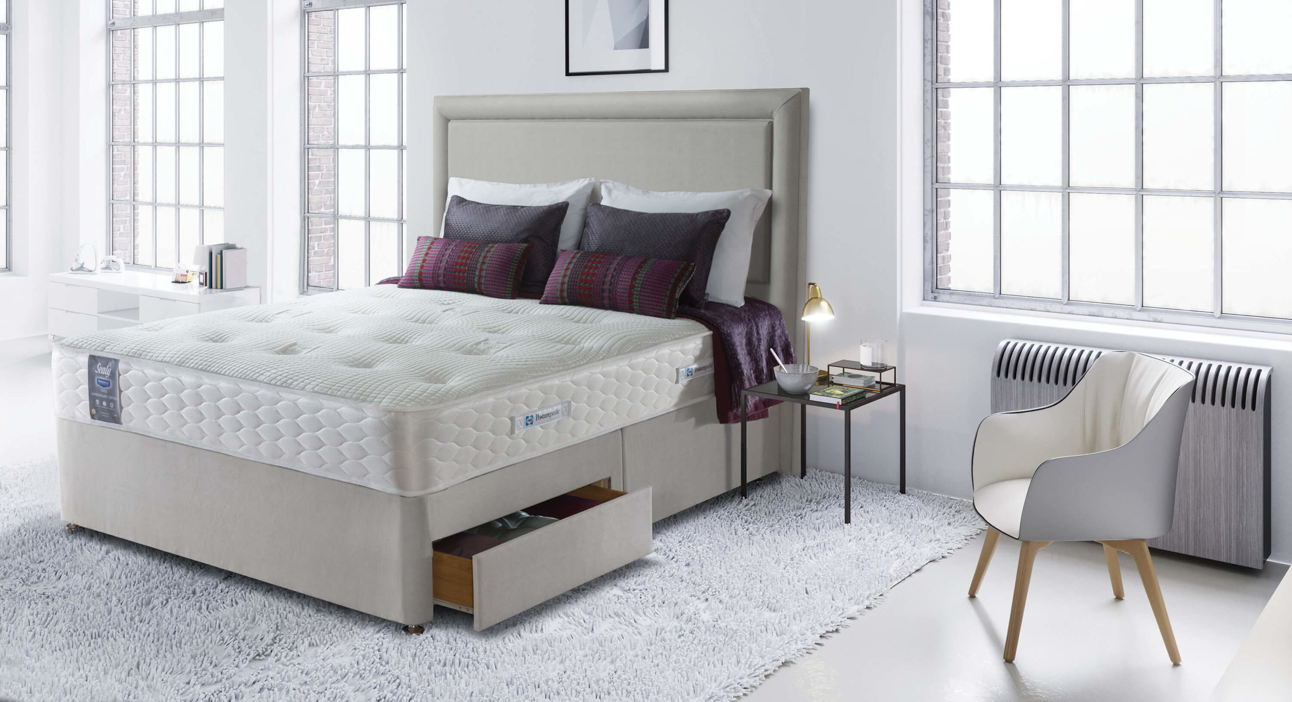 cheap double divan beds with mattress and headboard