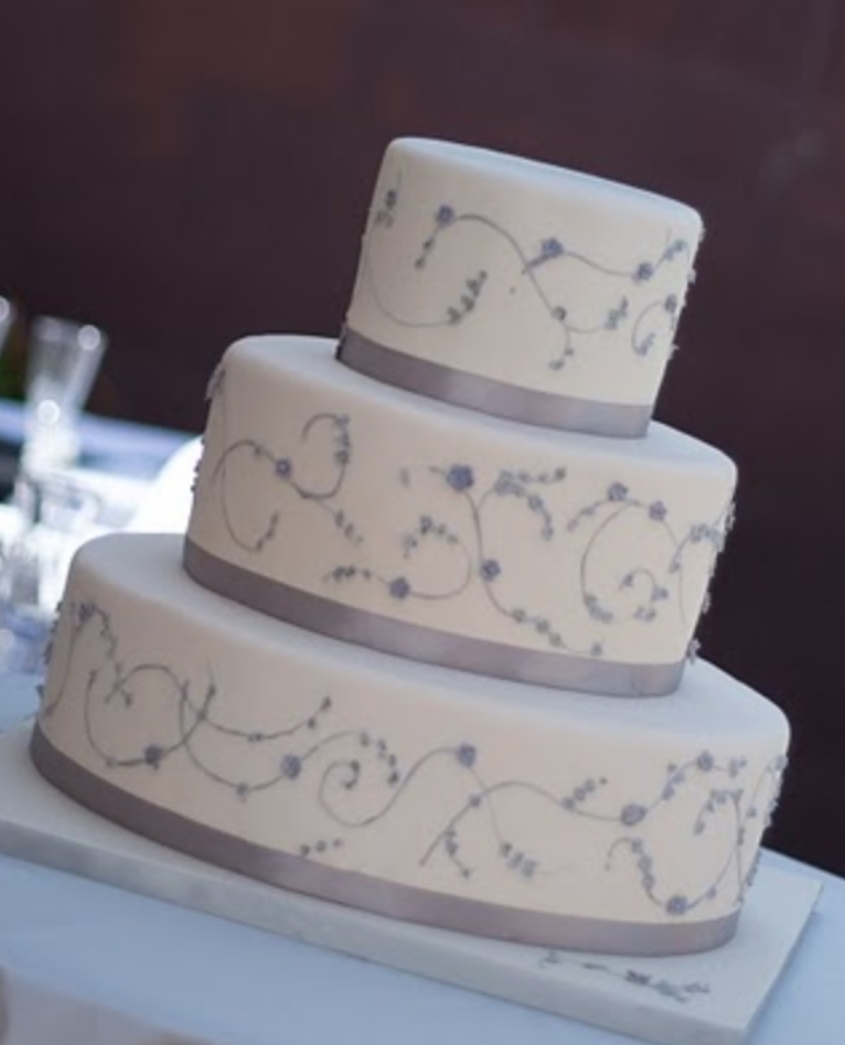 Silver Anniversary Cake Erica O Brien