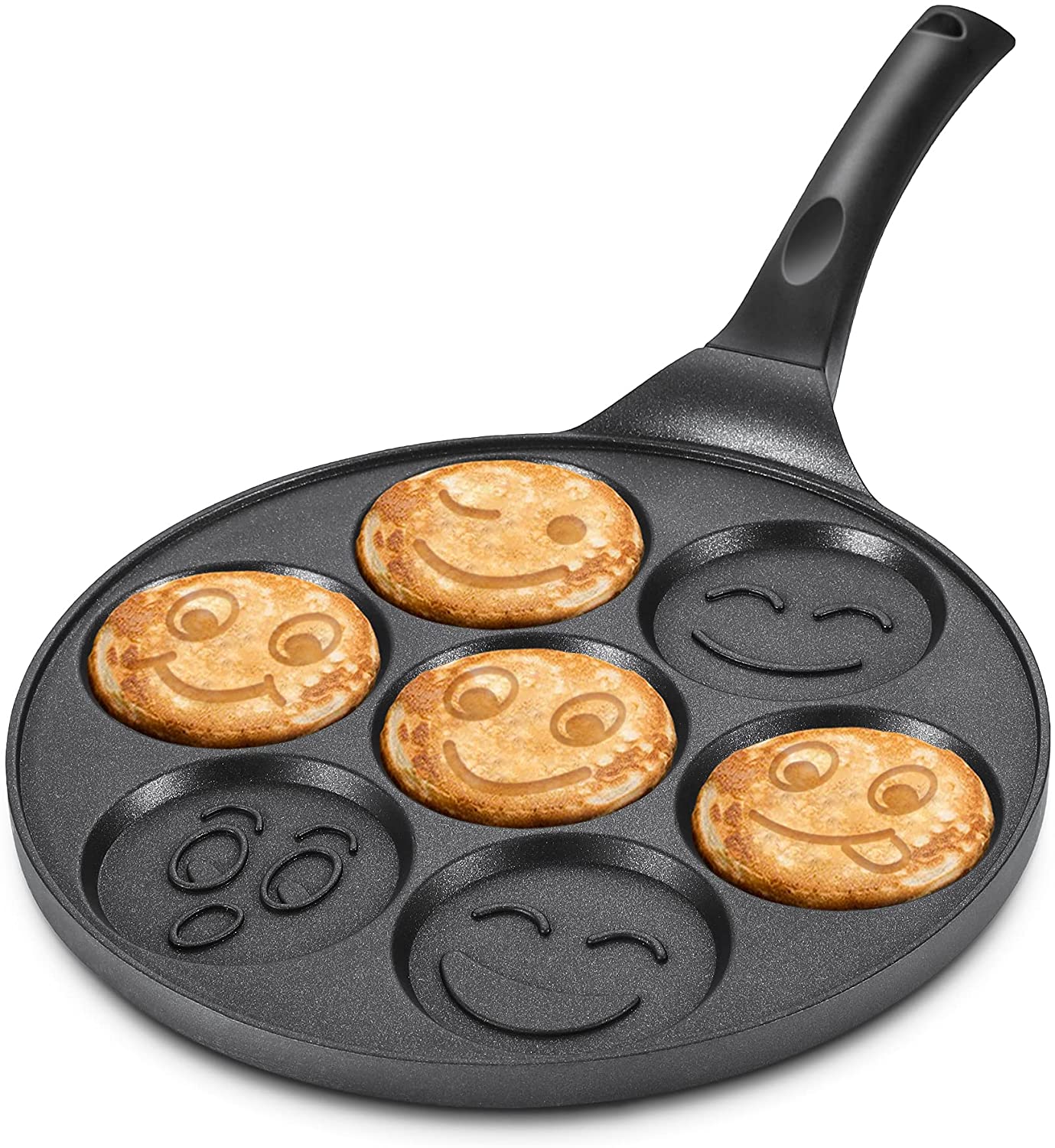 Serenk Fun Cooking Smile Mini Pancakes Maker, 10.2 in